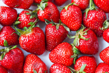 Strawberries background. Strawberry. Food background.