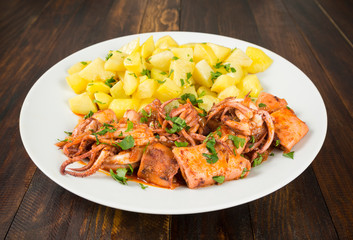 Calamares con patatas