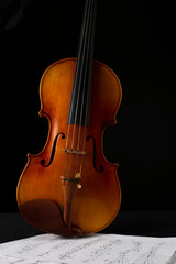 violin y partitura 