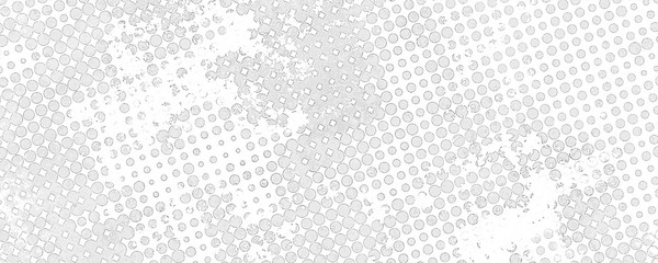 Monochrome grunge background of spots halftone.
