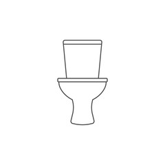 Restroom, Wc, toilet icon. Vector illustration, flat design.