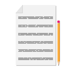 Vector Note Paper, business document, list