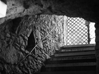 Eingang in das Kellerlabyrinth in Oppenheim