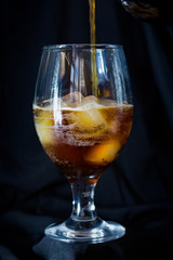 Cocktail with ice