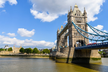 Fototapeta na wymiar Tower Bridge and Tower of London