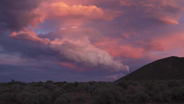 Desert Sunset Over Owens Valley
