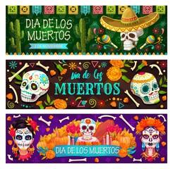 Dia de los Muertos Mexican holiday skull and bones