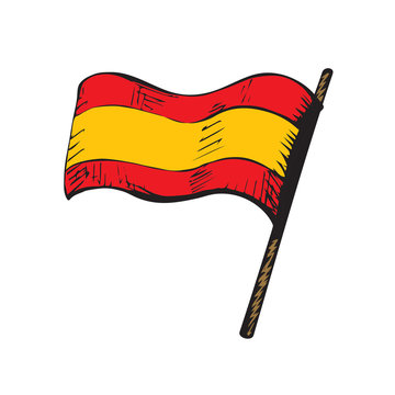 Flag. Vector drawing