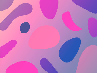 Cheerful stains abstract vector background.