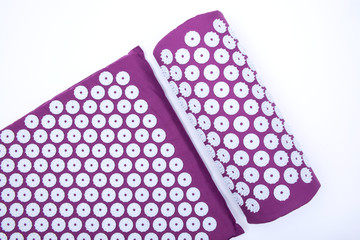Acupressure Mat and Pillow Set for Back and Neck Pain Relief and Muscle Relaxation. Relieves...