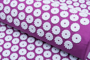 Acupressure Mat and Pillow Set for Back and Neck Pain Relief and Muscle Relaxation. Relieves Stress, Back, Neck, and Sciatic Pain.