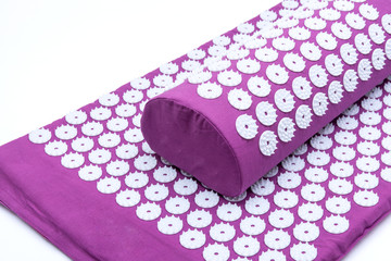 Acupressure Mat and Pillow Set for Back and Neck Pain Relief and Muscle Relaxation. Relieves Stress, Back, Neck, and Sciatic Pain.