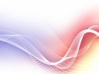 Soft Colorful Abstract Business Graphic Wave Background With Halftone 