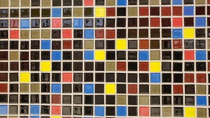 Fototapeta premium cerâmica colorida quadriculada