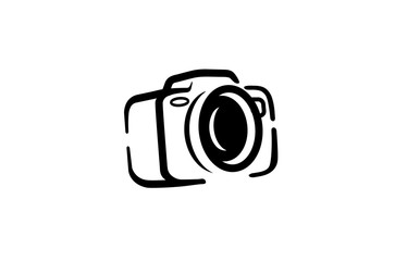 Creative Black Camera Logo Design Symbol Vector Illustration