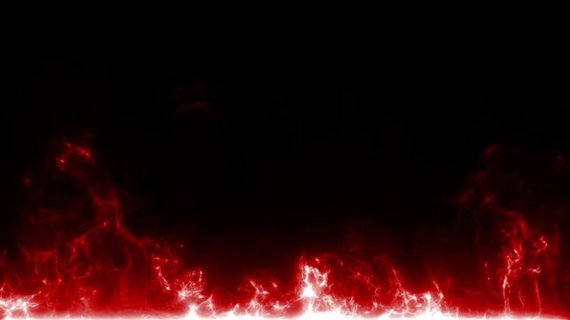 Flame burst of particles red