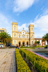 Colombia Sogamoso  Saint Martin of Tours cathedral at sunset
