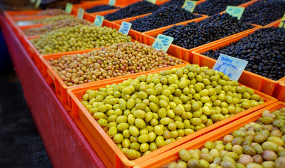 Delicious View of Vegetable Olive Food