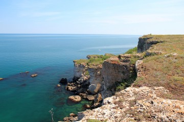 Rocky shores on Kamen Bryag, Bulgaria