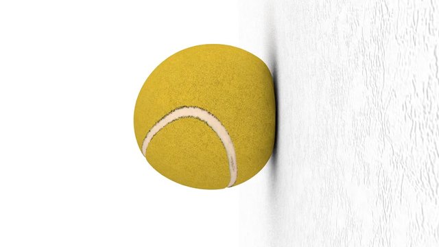 palla da tennis al rallentatore