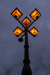 Street light at night