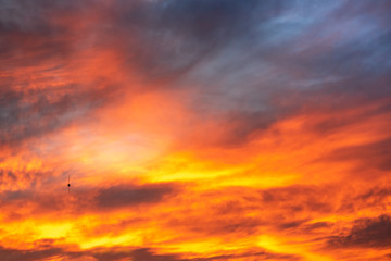 Fototapeta premium Beautiful sunset sky, colorful clouds.