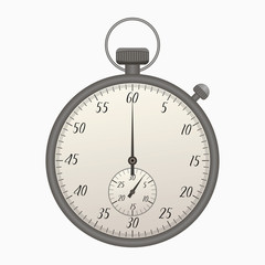 stopwatch, 3d vector illustration