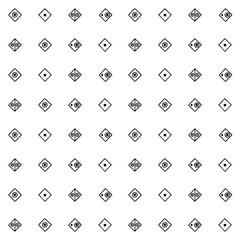 Seamless vector pattern, black and white symmetric geometric ethnic background Print for decor, wallpaper, packaging, wrapping, fabric. graphic design. Doodle style illystration
