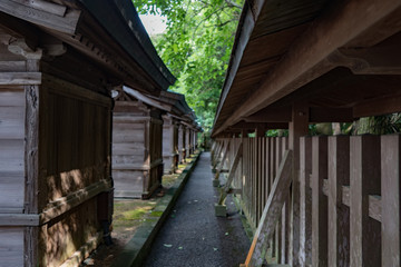 Fototapeta na wymiar Subordinate shrines in Japan 