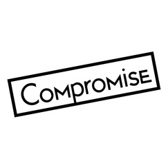 COMPROMISE stamp on white background