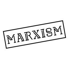 MARXISM stamp on white background