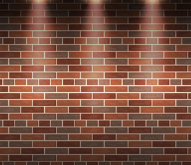 Brick wall seamless pattern, vector in flat style
