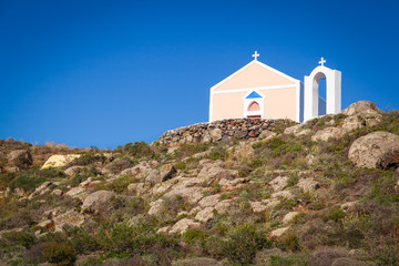 Fototapeta na wymiar Church of Panagia, Santorini, Greece