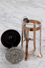 fancy copper french press