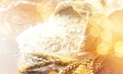 Composition of assorted bright candies, dragee and candy canes