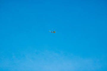 parasailing in the sky