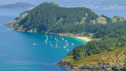 Islas Cies / Cies Islands. National Park in Galicia,Spain