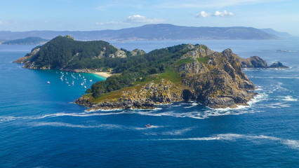 Islas Cies / Cies Islands. National Park in Galicia,Spain
