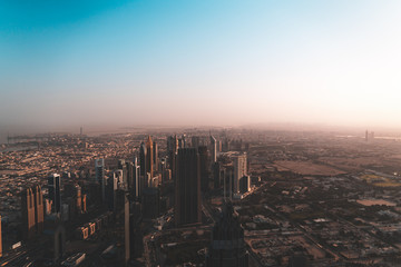 Dubai Skyline in the early morning