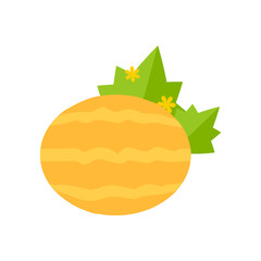 Flat Illustration of a Melon