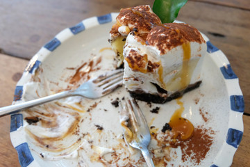 Vanilla and wipping cream cake