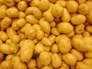 Potatoes Stacked, Roots Texture, Food