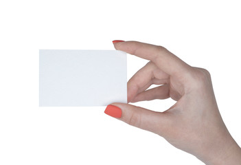Blank business card