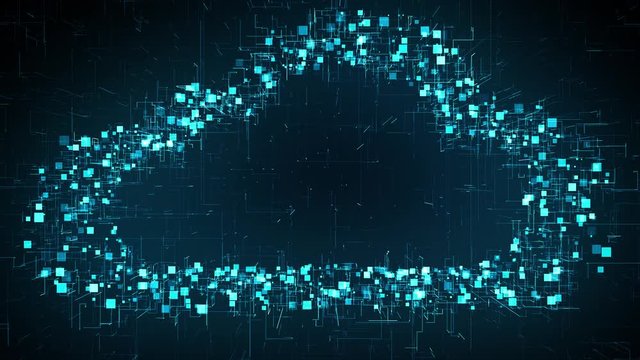 Digital age connected network nodes Internet of things IOT cloud computing