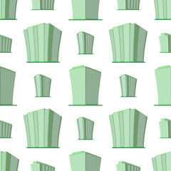 Seamless Pattern with modern high-rise building