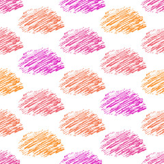 Seamless Pattern with hand drawn scribble Smear