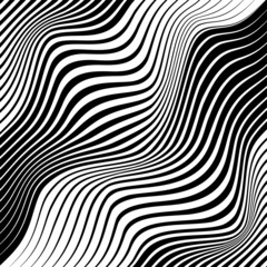 Abstract black wave vector background for prints, posters and banners