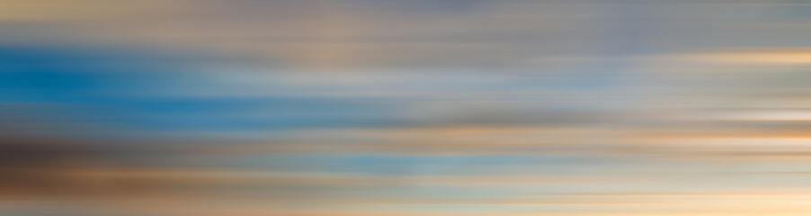 Linear motion blur effect of colorful sunset