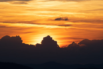 Sunset In the clouds