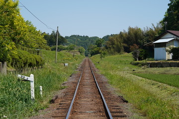 Fototapeta na wymiar Japanese rural track